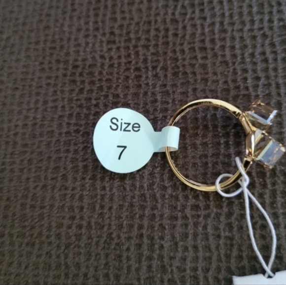 bleu💙 sage Champagne🍾 Colored Cube🧊 Crystals💎 Bypass Ring - NWT - Picture 5 of 14